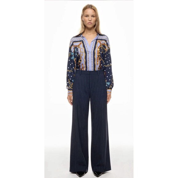 Maje Cechaine printed shirt with a chain motif print Size 1 - Picture 12 of 13